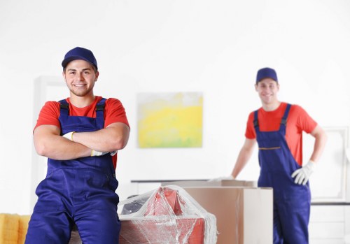 Team handling careful removals and storage preparations