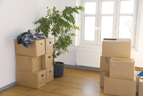 Loading furniture and boxes into a van for an Andstorage move
