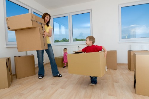 Secure loading and controlled access in a removals and storage setting