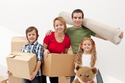 Local removal team transporting household belongings across Andstorage