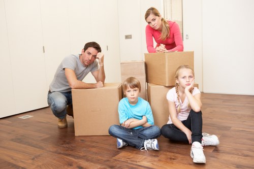 Careful packing and handling for fragile household items