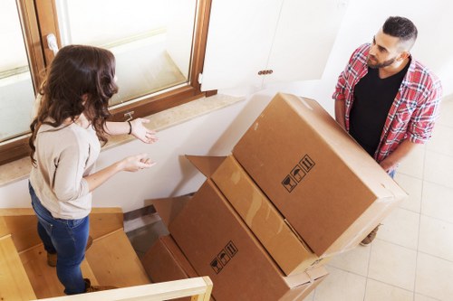 Office furniture handling in a commercial building in Andstorage