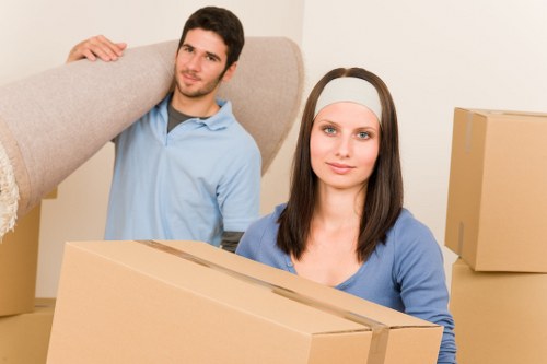 Loading furniture and boxes for a house move in Andstorage